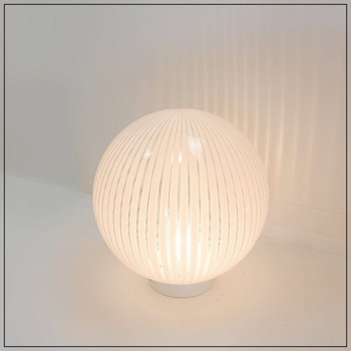Tafellamp uit de serie Tessuti voor Venini, Murano jaren 70 - Ø 40cm
