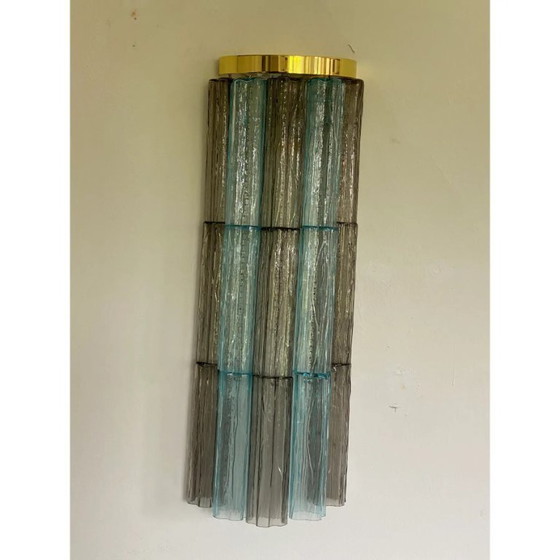 Image 1 of Lámpara de pared escultórica Tronchi de cristal de Murano – Hecha a mano en Italia