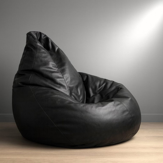 Poltrona sacco nello stile di Gatti, Paolini, Teodoro per Zanotta – Pouf, Leather (photo 3 of 8)