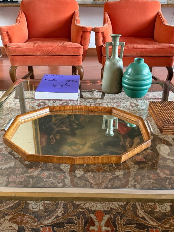 Image 1 of Grande vassoio a specchio moderno, Brasile anni '60