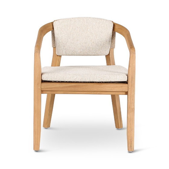 Image 1 of 6x Teak armchairs natural