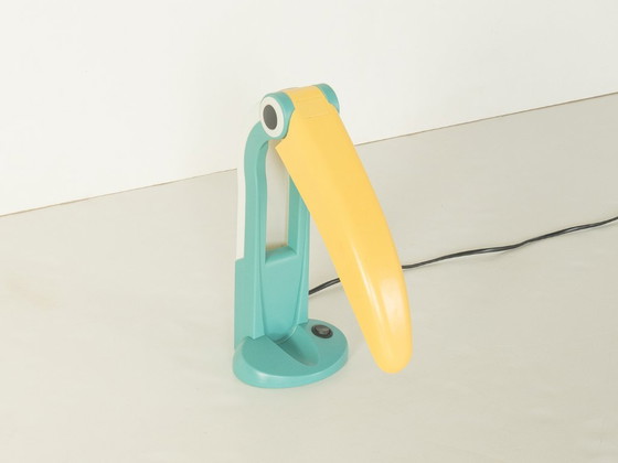 Lampada tucano, H.T. Huang, anni '80, Hunagslite, Lampade da tavolo, Plastica, Bianco (foto 6 di 12)