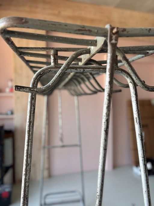 Industrial free-standing coat rack
