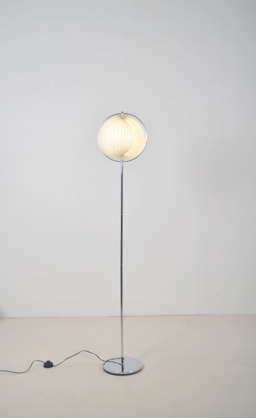 Lampada da terra 'Moon' disegnata da Christian Koban per DOM, anni '80