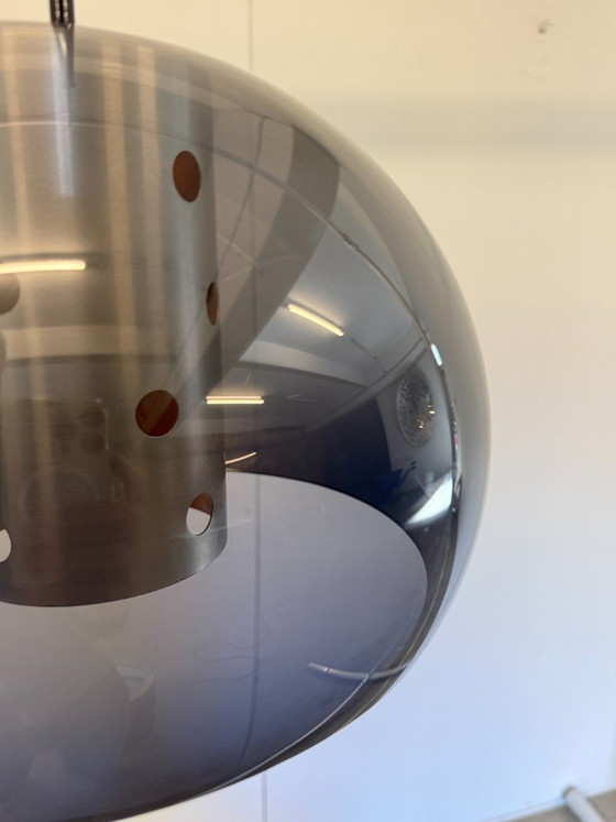 Suspension Herda Space Age en Acrylique Bleu-Gris - Années 70 – Metal, Plastic (photo 7 of 7)
