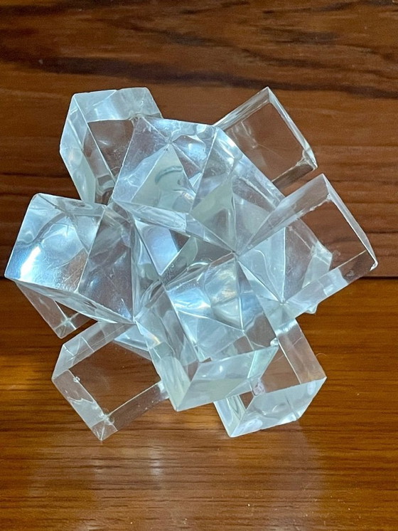 Image 1 of Vintage, vetro acrilico, puzzle di diamanti, anni '70 circa