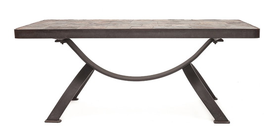 Image 1 of Brutalistischer Couchtisch von Adnet