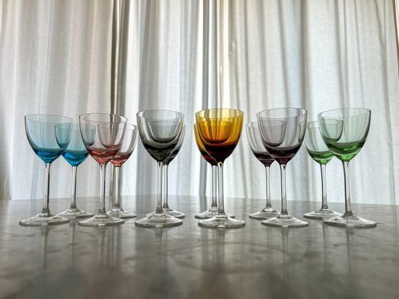 Image 1 of 12x Likörgläser italienisch 1950er Jahre