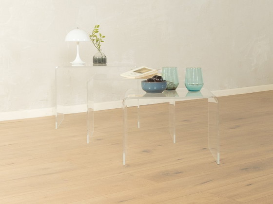 Image 1 of Stapelbare acryltafels uit de jaren 60