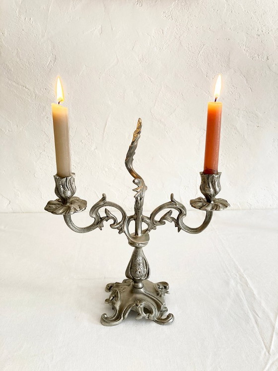 Image 1 of Candelabro a due luci, stile Luigi XV