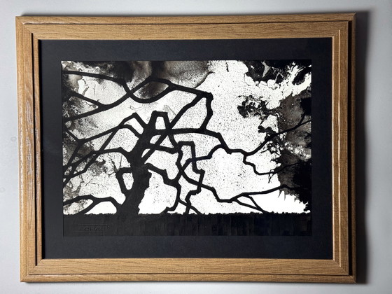 Image 1 of Eugène Eechaut (1928-2019) - Ink trees, diptych 1975, framed 