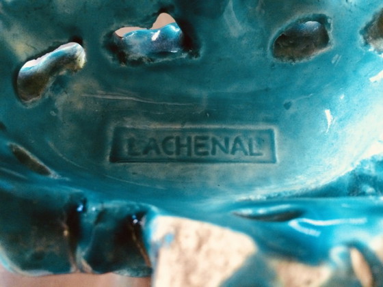 Image 1 of Vaso vintage in stile Art Nouveau di Lachenal con dettagli floreali