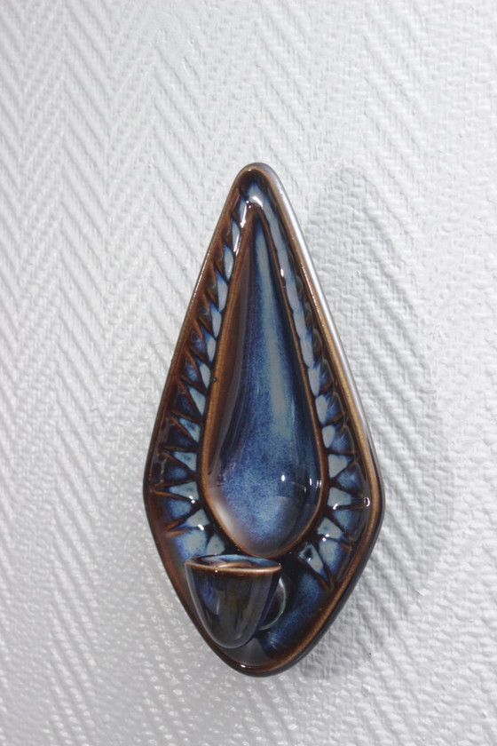 Image 1 of Einar Johansen & Søholm Stentøj - Vintage wall candle holder Denmark 1960s