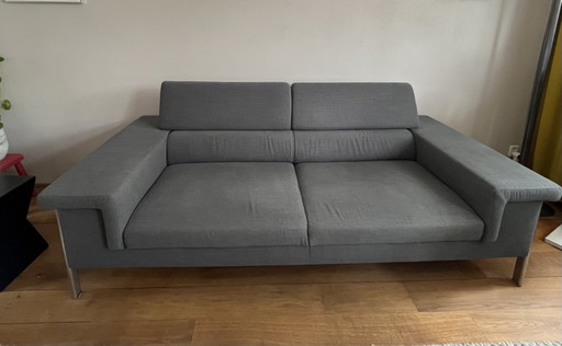 Solar Reno Gris foncé – 3 5 zitsbanken, Textile, Metal