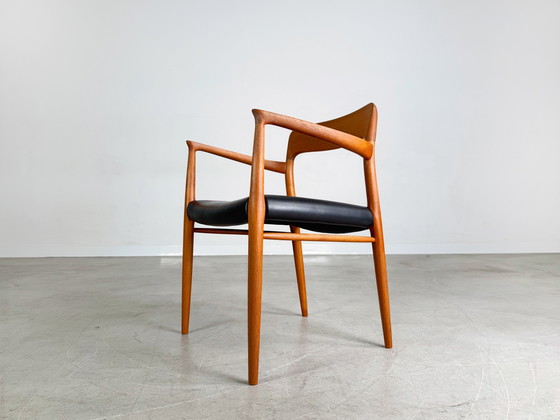 Image 1 of Original Niels Otto Moller chaise à accoudoirs modèle 56 Midcentury