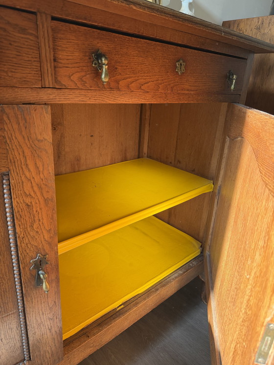 Image 1 of Antique low sideboard wall cabinet