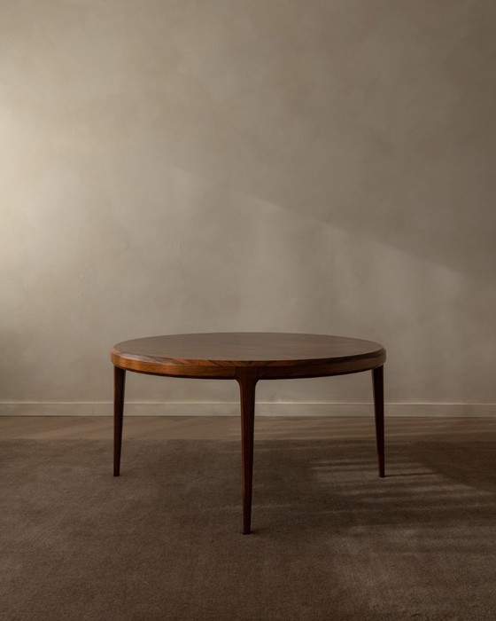 Image 1 of Vintage Rosewood Coffee Table (Model 283) by Johannes Andersen for CFC Silkeborg | Danish Modern Round Table