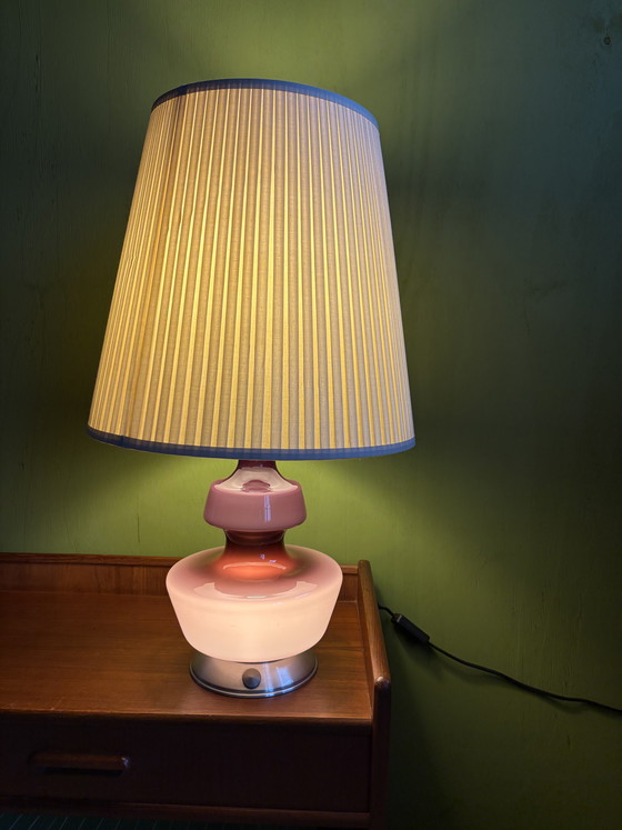 Image 1 of Lampada da tavolo viola della Glass Factory De Rupel N.V.