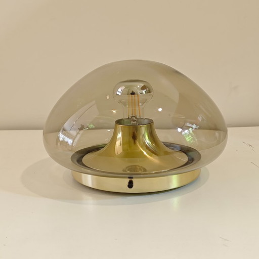 Lampada da soffitto vintage Glashutte Limburg – Glashütte Limburg, plafondlampen, Aluminium