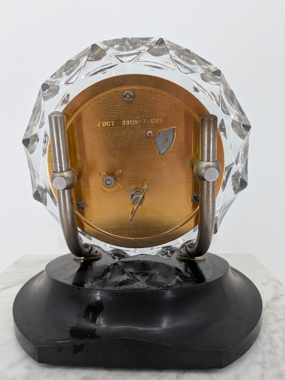 Image 1 of Vintage USSR Majak Desk Clock – Space Age / Art Deco Design