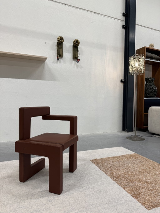 Pastoe Steltman Chair brown leather