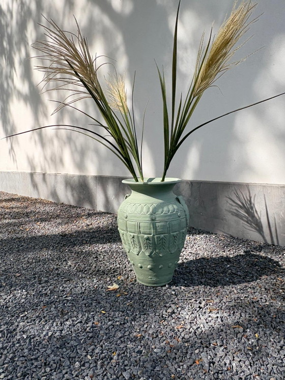 Cache-pots en Terre Cuite Vert Clair Gris – Cache pots, Ceramic (photo 2 of 5)