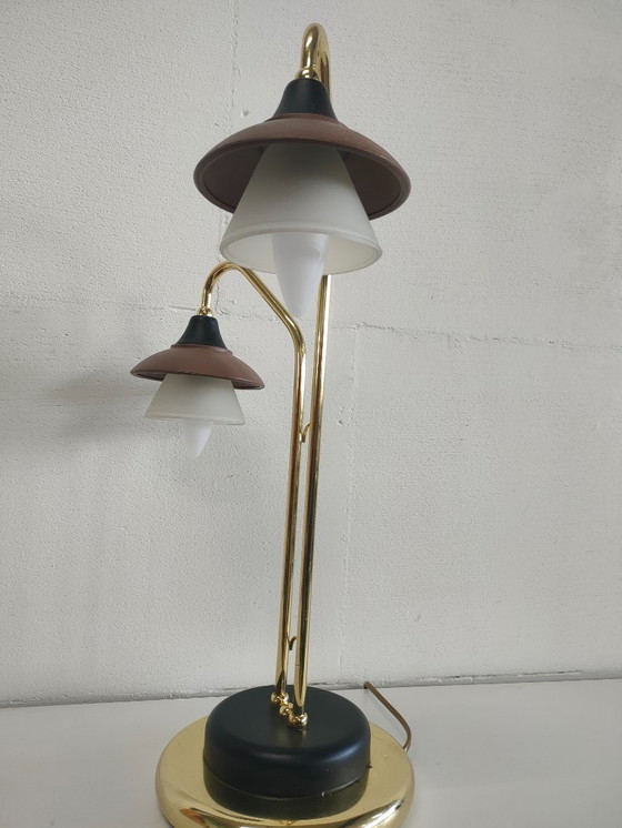 Image 1 of Special Vintage 'Hollywood Regency Style' 1980s Italian Desk Lamp Table Lamp