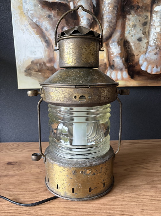 Lampada da nave antica/vintage (Ankerlicht) – Lampade a sospensione, Ottone (photo 11 of 11)