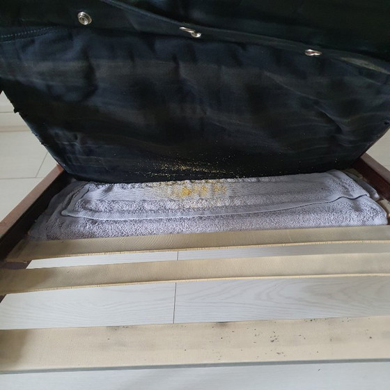 Image 1 of 2 sedie vintage Rob Parrey in pelle/tessuto