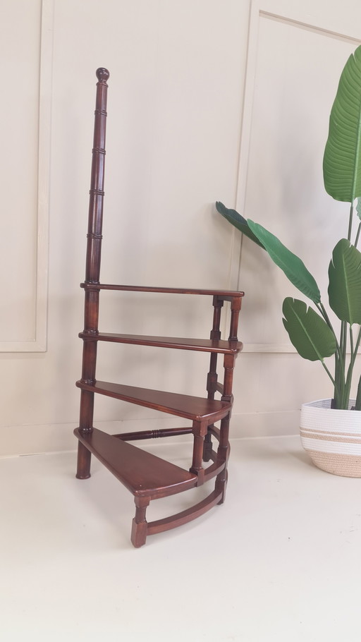 Victorian Library stairs in exceptional condition. 