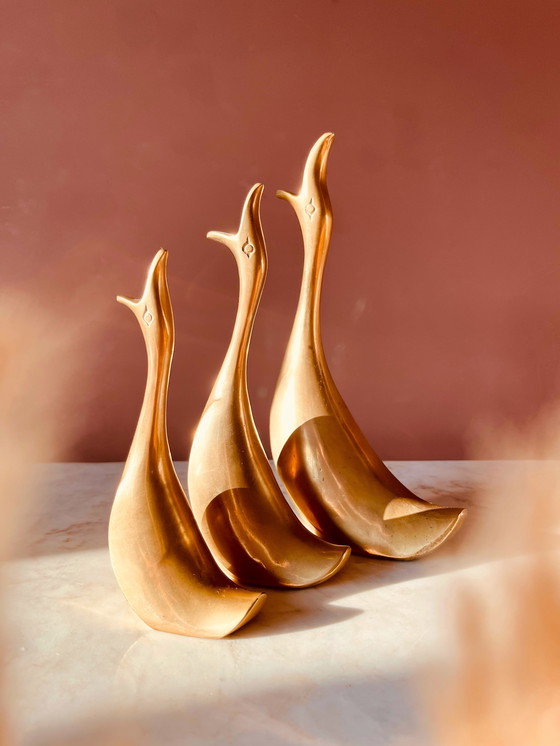 Image 1 of Set, Schöne Messing-Enten