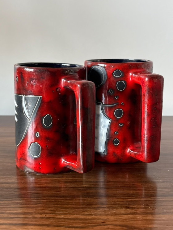 Image 1 of Tazze italiane di San Marino degli anni '50, stile Fantoni