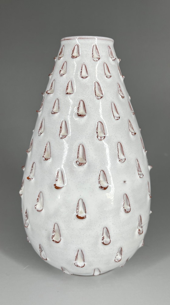 Image 1 of Vase aus Hallstatt-Keramik (gestempelt „Hallstatt Austria“) – Gudrun Baudisch-Wittke zugeschrieben – 1950er Jahre