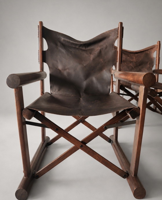 Image 1 of 2x Vintage PL22 Chairs + Ottoman by Hauner & Eisler, ca60s
