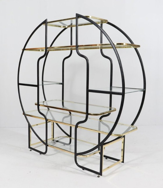 Image 1 of Hollywood Regency Etagère-plank, jaren 70