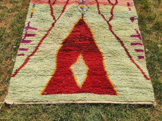 Handgefertigter marokkanischer Teppich reine Wolle 2,5x1,5 m – Teppiche & Läufer, Wool (photo 3 of 9)