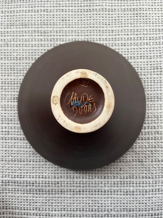 Image 1 of Claude Dumas - raro vaso UFO marrone