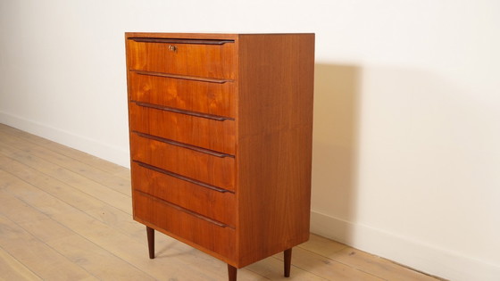 Image 1 of Vintage ladekast | Teak | 6 lades | 106 cm