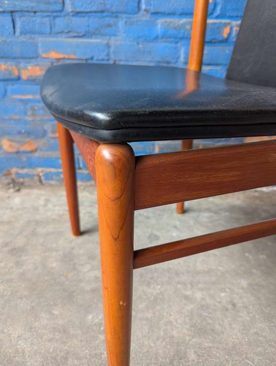 Image 1 of 5x sedie da pranzo danesi vintage in teak - Findahls møbelfabrik