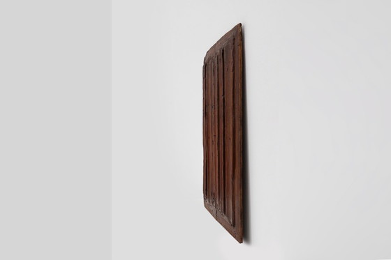 Image 1 of Belgisch gotisch eiken paneel uit de 16e eeuw