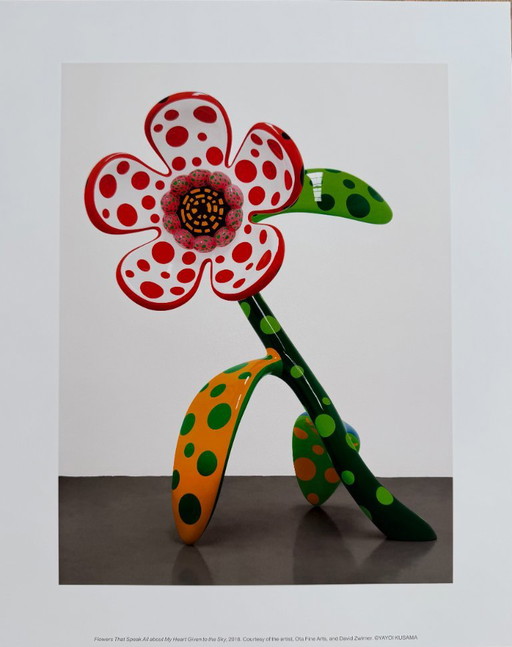 Yayoi Kusama (1929-2026), Flowers That Speak All About My Heart Given To The Sky, 2018, Cortesía del artista, Ota Fine Art