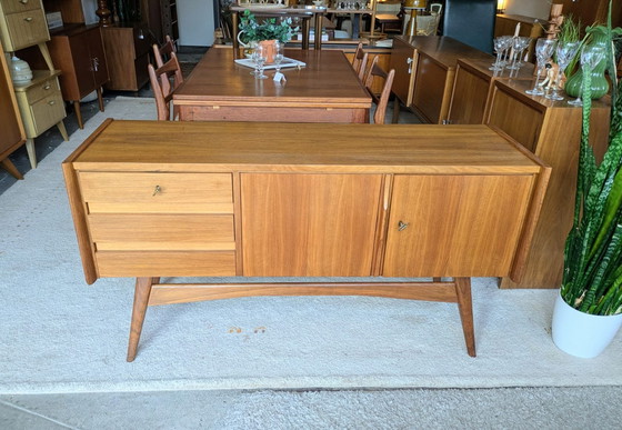 Image 1 of Vintage teakhouten lowboard, dressoir 