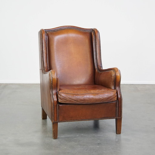 Fauteuil Gemaakt Van Schapenleer 