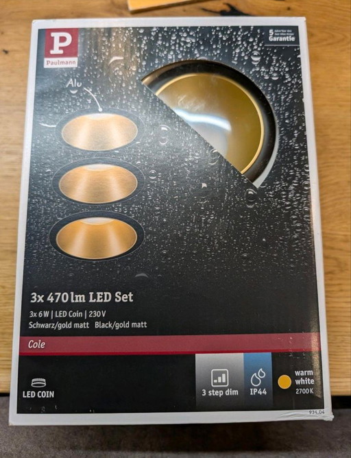 3x Lámparas LED en el paquete original 470lm 