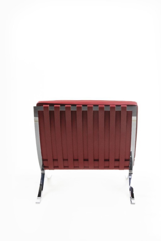 1x Knoll Barcelona - Rood Leder