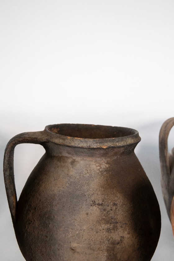 Image 1 of Set di sei brocche in terracotta