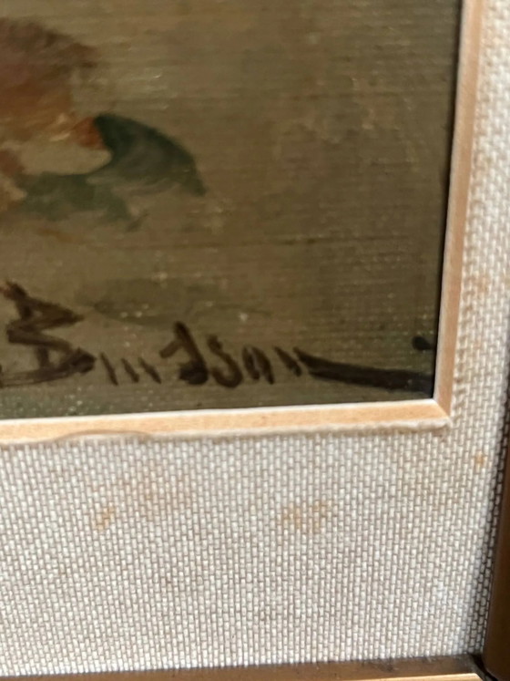 Stilleven met bloemen. Olieverf op doek. Gesigneerd door de kunstenaar. – Schilderijen & Tekeningen, Canvas (photo 6 of 8)