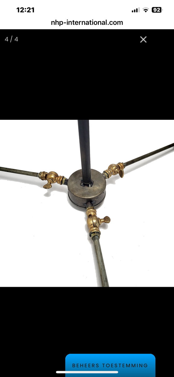 Image 1 of Plafondlamp Industriële PTMD - Gris/Brons - Verstelbaar