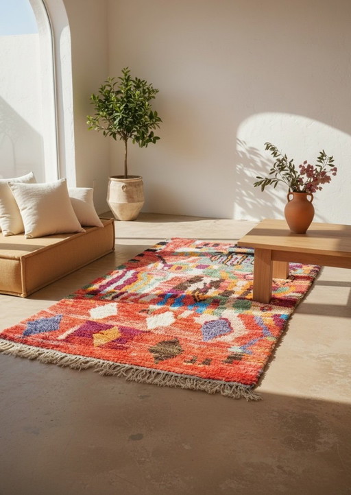 Tappeto Boujaad • Annodato a mano • 295 × 165 cm • Pezzo unico
