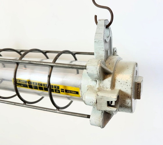 Image 1 of Lampada a sospensione industriale grigia di Elektrosvit, anni '80